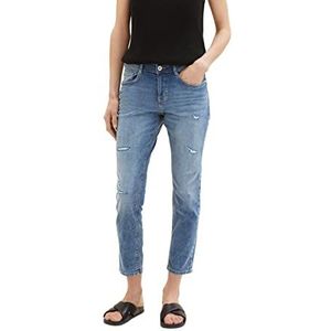 TOM TAILOR Dames Tapered Fit Jeans 1035529, 10142 - Light Stone Blue Denim, 28W / 32L