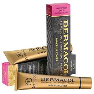Dermacol Dekkende make-up cover voor gezicht en hals, waterdichte foundation met SPF 30 voor een onberispelijke teint, sterk dekkend, 226, 30 g