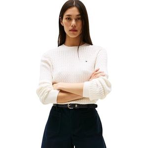 Tommy Hilfiger Trui voor dames, Wit (Ivoorzijde), XXS