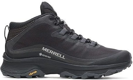 Merrell MOAB Speed Mid GTX, wandelschoenen voor dames, zwart/asfalt, maat 36