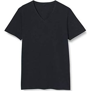 Build Your Brand Heren T-shirt Light Tee V-hals, bovendeel met V-hals voor mannen in vele kleuren verkrijgbaar, maten S - 5XL, navy, S