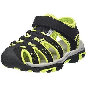 Richter Kinderschuhe Boulder sandaal, zwart/neon geel, 30 EU, Black Neon Yellow, 30 EU