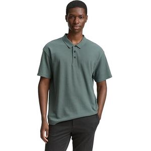 TOM TAILOR DENIM - Shirt - Pastelgroen - Kwartmouw - Polokraag