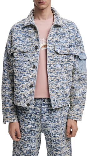 Desigual - Gemêleerde Spijkerjas - Multicolor - Regular Fit - Lang