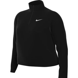 Nike FB4318-010 W NK Swift ELMNT DF UV HZTOP shirt dames zwart/reflecterend zilver maat 0X