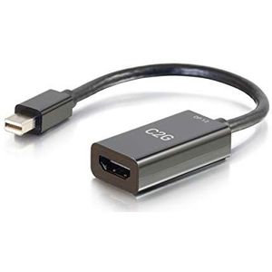 C2G 20CM Mini DisplayPort/Thunderbolt 2 manspersoon to HDMI vrouwtje Passive Adapter Converter - 4K 30Hz...