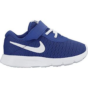 Nike Nike Tanjun Sneakers voor jongens, Azul Game Royal White, 17 EU