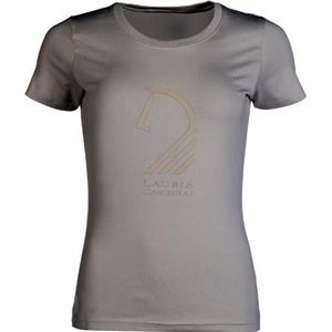 HKM Livigno Horse Head T-shirt voor dames Steengrijs L