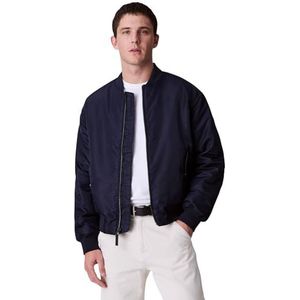 Calvin Klein Jeans Heren LS NYLON BOMBER JAS LV04RC526G jassen, blauw (donker saffier), XL, Blauw (Donker Saffier), XL