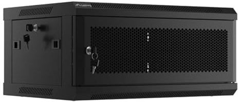Lanberg - Nástěnná jednodílná skříň 19" - Zwart - 4U/600x450 - Serverkast