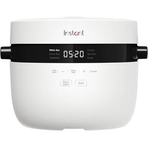 Instant rijstkoker en stoompan, automatische, veelzijdige rijstkoker, stoompan en sautepan/braadpan, afneembare, vaatwasmachinebestendige pan (12 kopjes/2,8 l), tot 20 porties