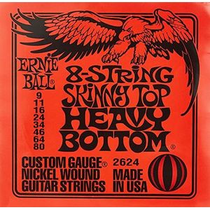 Ernie Ball Skinny Top Heavy Bottom Slinky 8-String Electric Guitar Strings - 9-80 Gauge