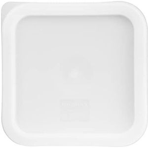 Hygiplas - Vierkant Deksel - Wit - Polyethyleen - Vaatwasser- en vriezerbestendig