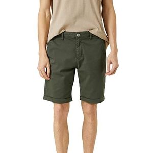 Koton Basic bermuda shorts voor heren, katoenen zak, gedetailleerde buttoned, kaki (856), 42