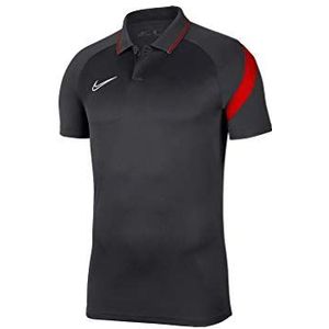 NIKE Dri-Fit Academy Poloshirt met korte mouwen, voor heren, antraciet/universiteits-rood/wit, maat M