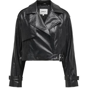 Only Dames Onlkira Faux Leather Jacket Otw, Zwart, M, zwart, M