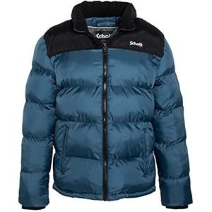 Schott NYC Utah Uniseks donsjack, Staal Blauw, XS
