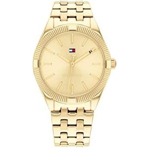 Tommy Hilfiger Analoog Quartz Horloge voor dames met Goudkleurige RVS armband - 1782550, Licht Goud, armband