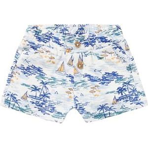 Noppies Baby Moscow All Over Print Shorts, Pristine-N021, 74, Pristine - N021, 74 cm
