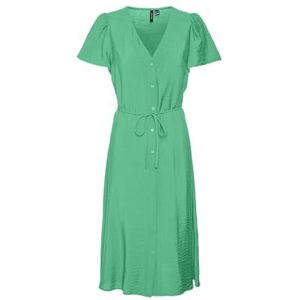 VMJOSIE SS WVN GA Calf Shirt Dress, katydid, S