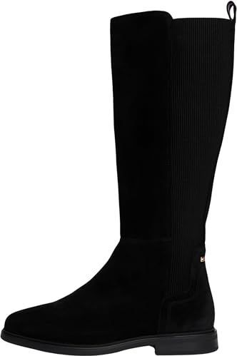 Tommy Hilfiger - FW0FW08779 - Leren Laarzen - Zwart - Suède - Casual