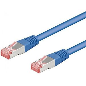 Goobay CAT6-500 SSTP PIMF kabel afgeschermd Cat6 5m blauw