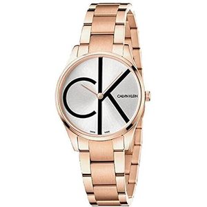 Calvin Klein Analoge kwartshorloge voor dames met armband van roestvrij staal K4N23X46