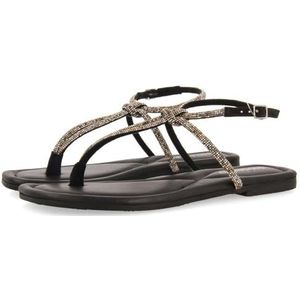 Gioseppo - 72149 - Sandalen - Zwart - Met Multicolore Strassbandjes