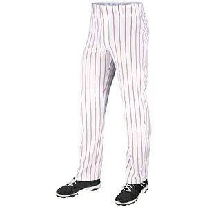 CHAMPRO Heren Triple Crown OB Open Bodem Los-Fit Baseball Pant met Knit-in Pinstripes