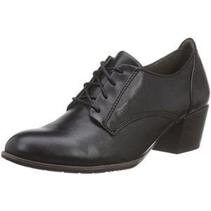 Jana 23303 Dames Derby veterschoenen, Zwart Zwart Zwart Zwart Zwart 001, 42 EU