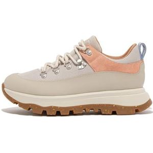 Fitflop Neo-d-hyker Canvas/Suede Wandelschoenen voor dames, Klei Grijs, 36 EU