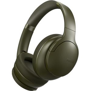 DOQAUS Hoofdtelefoon, draadloos, bluetooth, tot 90 uur, over-ear met 3 EQ-modi, hifi-stereo, ingebouwde microfoon, opvouwbare draadloze hoofdtelefoon voor mobiele telefoons/iPad/laptops/pc, groen