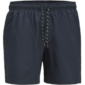 JACK & JONES Jpstmaui Jjswim Micro Seersucker AKM Sn voor heren, navy blazer, S