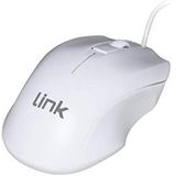 USB-Muis - Wit - Optische Sensor - Voor Notebook of PC