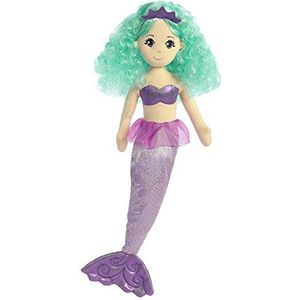 Aurora, 33204, zee glinstert Alexa de zeemeermin, 18In, zacht speelgoed, (Aqua, roze, paars, perzik)