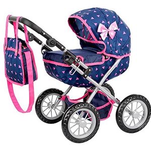 Kinderplay - Poppenwagen - In Hoogte Verstelbaar van 33 tot 63 cm - Lichte en Stabiele Constructie