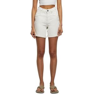 Urban Classics Dames Dames Dames Organic Stretch Denim 5 Pocket Jeans Shorts Offwhite Raw, 29