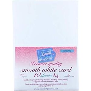 Sweet Dixie Premier kwaliteit glad witte kaart (10 vellen), papier, 33,7 x 21,5 x 0,3 cm