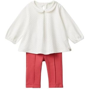 United Colors of Benetton broek meisjes 0-24, Wit, 12 Maanden