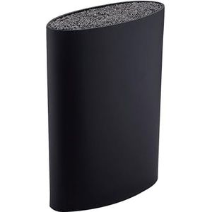 Bergner Universeel messenblok, polyethyleentereftalaat, zwart, 15,6 x 6,6 x 22 cm