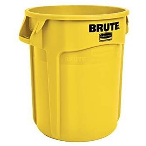 Rubbermaid Commercial Brute Ronde Container 37.9L - Wit, 75.7 L, Geel, 1