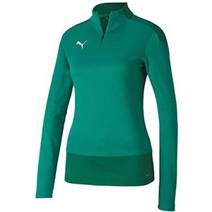 PUMA Damen teamGOAL 23 1/4 Zip Top W Trainingsoberteil, Pepper Green-Power Green, L