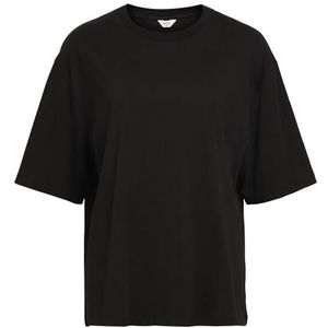 Objgima 2/4 oversized T-shirt Noos, zwart, L