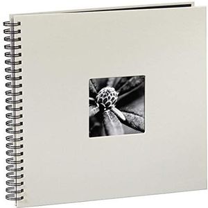 Hama Jumbo bruiloftalbum/gastenboek (36 x 32 cm, 50 zwarte pagina's, 25 vellen, met uitsparing voor bruiloftsfoto, bruiloftsboek) album krijt