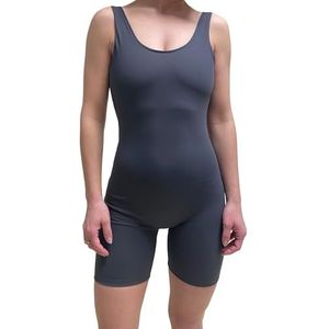 Girlfriend Collective Fiets jumpsuit, yoga body met lage rug, ingebouwde ondersteunende beha, korte legging zonder mouwen, eendelige sportkleding
