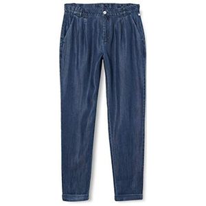 Scotch & Soda AMS Blauw Indigo Drapey Tencel Chino broek voor meisjes, Indigo 0089, 10