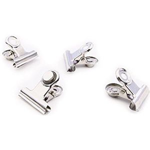 Trendform Magnetische mini grip clips chroom (1 set 4), metaal, zilver, 25 x 10 x 3 cm