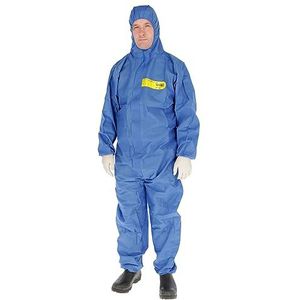 Kerbl Cover Base Premium Chemische beschermende overall (SMS) SMS-3, blauw/blauw, Gr. XL (50 stuks)