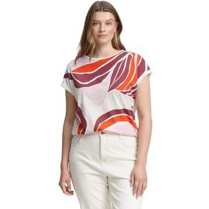 TOM TAILOR Plussize T-shirt voor dames, 10315 - Whisper White, 54 Grote maten