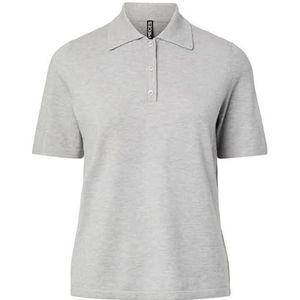 Pcorina - Gebreid Poloshirt - Korte Mouwen - Regular-fit